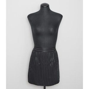 Redux/Ritual Black size 0/2 Tux Stripe Mini Skirt